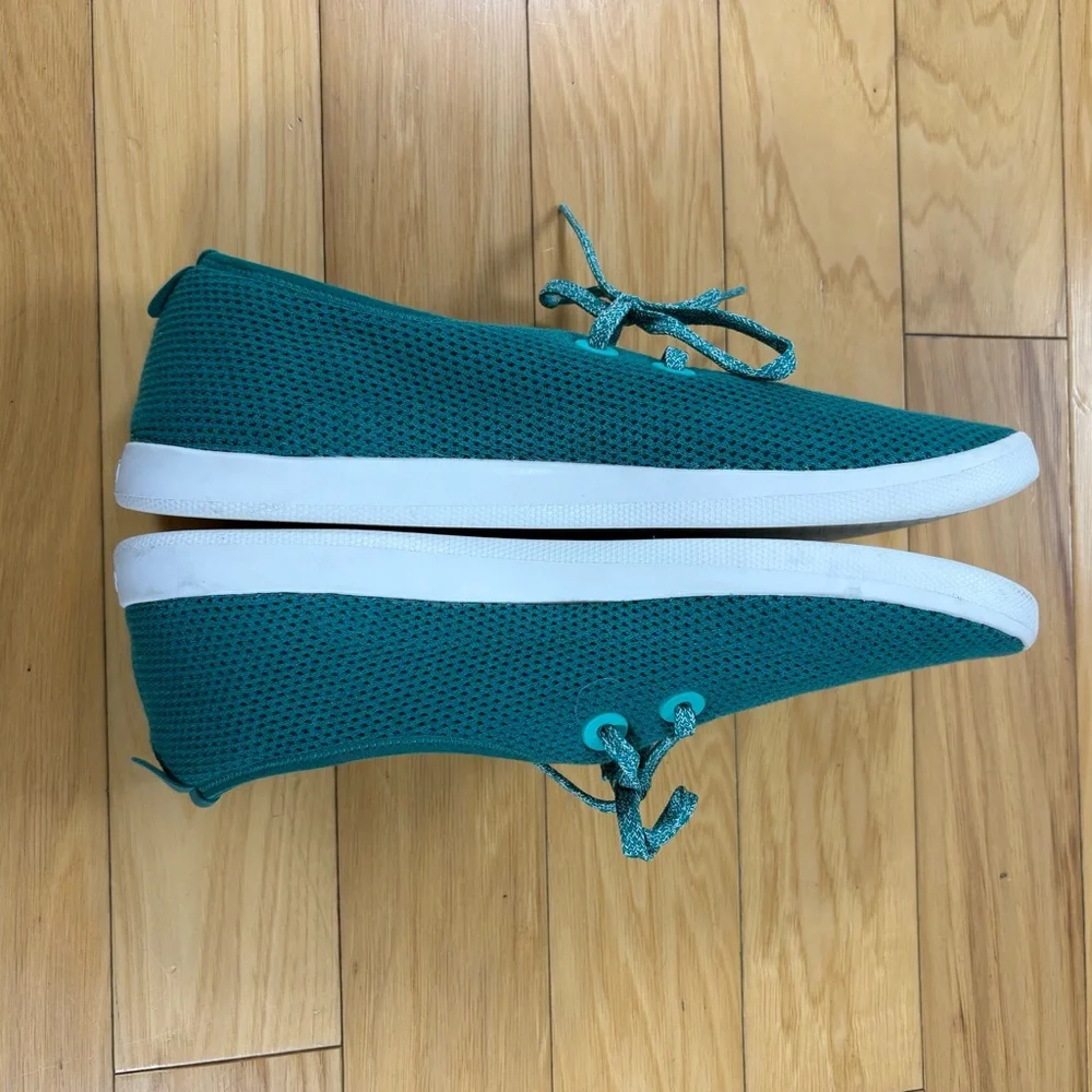 Allbirds Tree Skippers Mens Sz 14 Teal Boat Shoes Low Top Sneakers